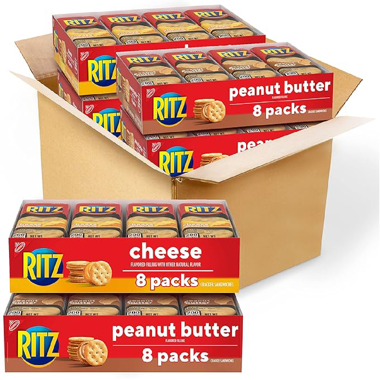 Ritz peanut butter and cheese crackers