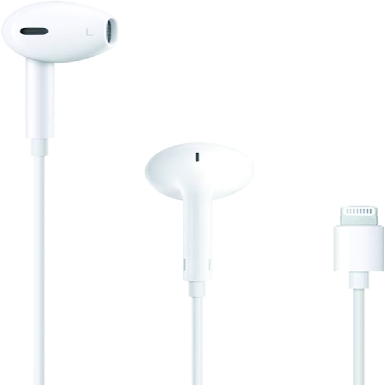 Apple EarPods: Stylish, in-ear headphones providing comfort and high-quality audio for an enhanced listening experience.