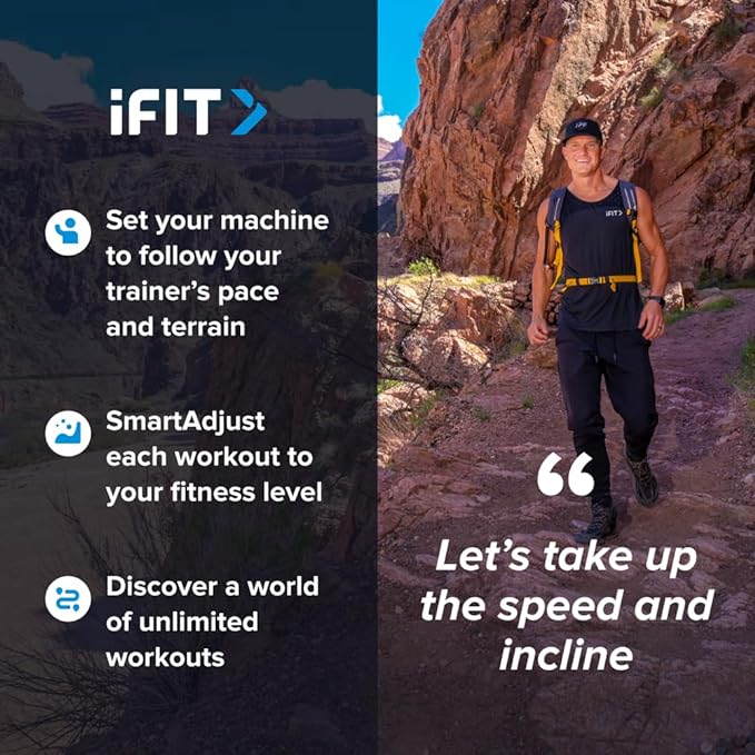 iFit-enabled treadmill